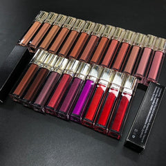 50pcs/lot Private Label Lipgloss Moisturizing Shiny Glitter Glossy Makeup Lip Gloss Custom Liquid Lipstick Bulk