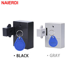 NAIERDI Digital Cabinet Intelligent Electronic Locks Invisible Sensor Lock EMID IC Card Drawer For Wardrobe Furniture Hardware