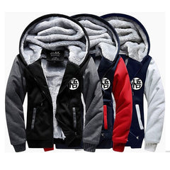 Autumn Winter Jackets Anime Sweatshirt Men Fashion Streetwear Fleece Hoody Men's Sportswear Jacket