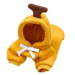 Warm Dog Winter Clothes Cute Fruit Dog Coat Hoodies Fleece Pet Dogs Costume Jacket for French Bulldog Chihuahua Ropa Para Perro