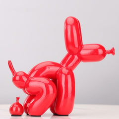Creative Poop Balloon Dog Statue Home Decoration Modern nordic Cute Animal Resin Art Sculpture Crafts Desktop Decors Ornaments
