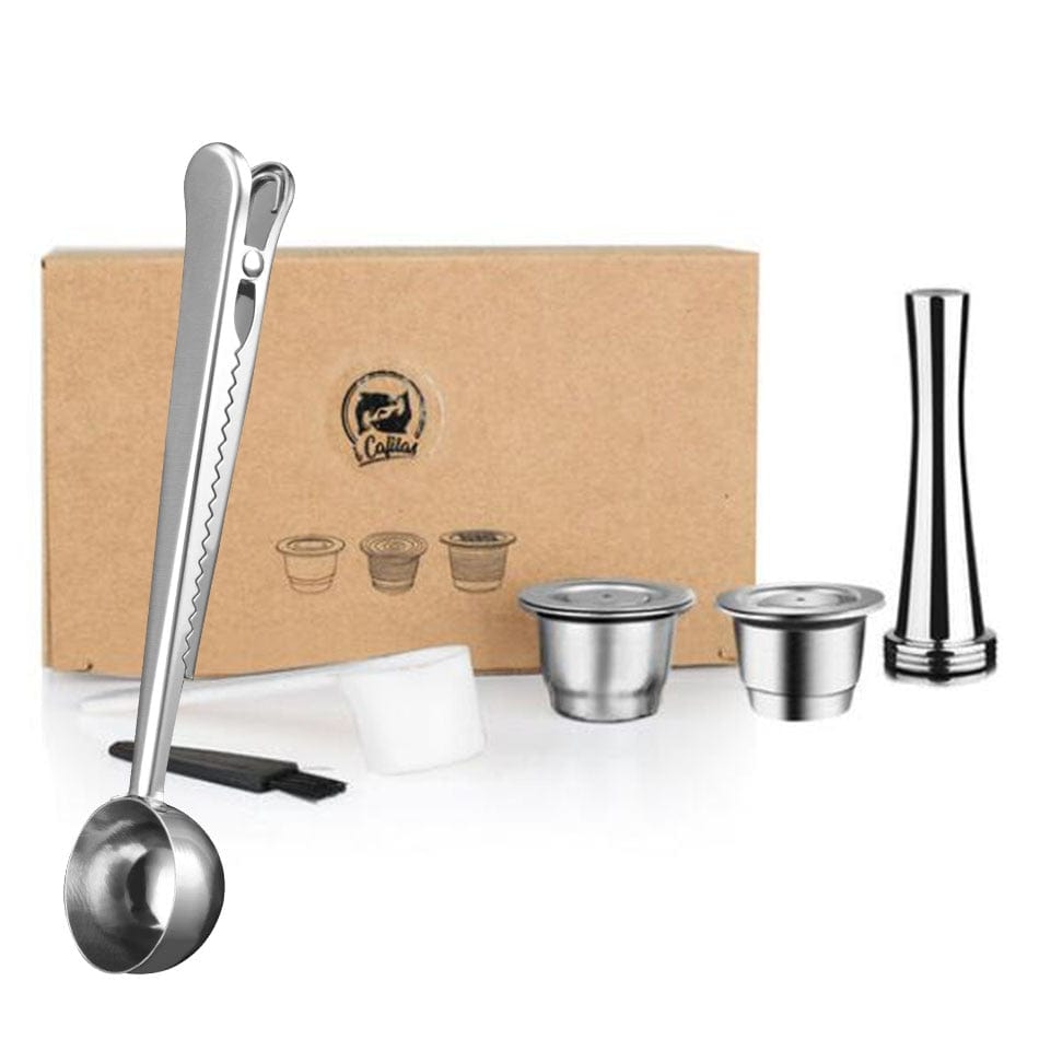 ICafilas Stainless Steel Refillable Reusable For Nespresso Coffee Capsule Cafeteira Filter for Essenza Mini & Citi - Wowza
