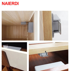 NAIERDI Digital Cabinet Intelligent Electronic Locks Invisible Sensor Lock EMID IC Card Drawer For Wardrobe Furniture Hardware