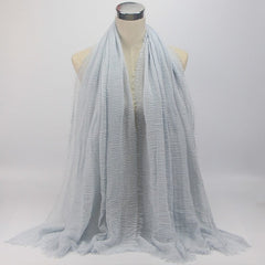 95*190cm women muslim crinkle hijab scarf femme musulman soft cotton headscarf islamic hijab shawls