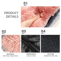 Long Plush Dog Bed Pet Cushion Blanket Soft Fleece Cat Cushion Puppy Chihuahua Sofa Mat Pad For Small Large Dogs - Wowza