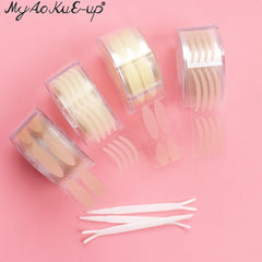 600Pcs/Box Big Eyelid Tape Sticker Double Fold Self Adhesive Eyelid Tape Stickers S/L Makeup Clear Beige Invisible Tool