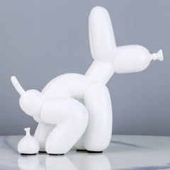 Creative Poop Balloon Dog Statue Home Decoration Modern nordic Cute Animal Resin Art Sculpture Crafts Desktop Decors Ornaments