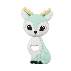 Tiny Rod BPA Free Food Grade Silicone Teethers Cartoon Animals Shape Pacifier Clips DIY Accessories Baby Teething 1pc Let's Make