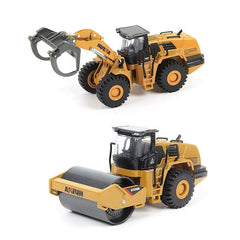 HUINA Alloy Diecast Excavator 1:50 Engineering Construction Model Bulldozer Metal Truck for Boys Birthday Gift Toy Cars