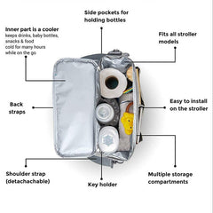 MOTOHOOD Baby Diaper Bags For Mom Backpack Fashion Star Maternity Bag Stroller Bag Multifunctional Nappy Bag For Mummy