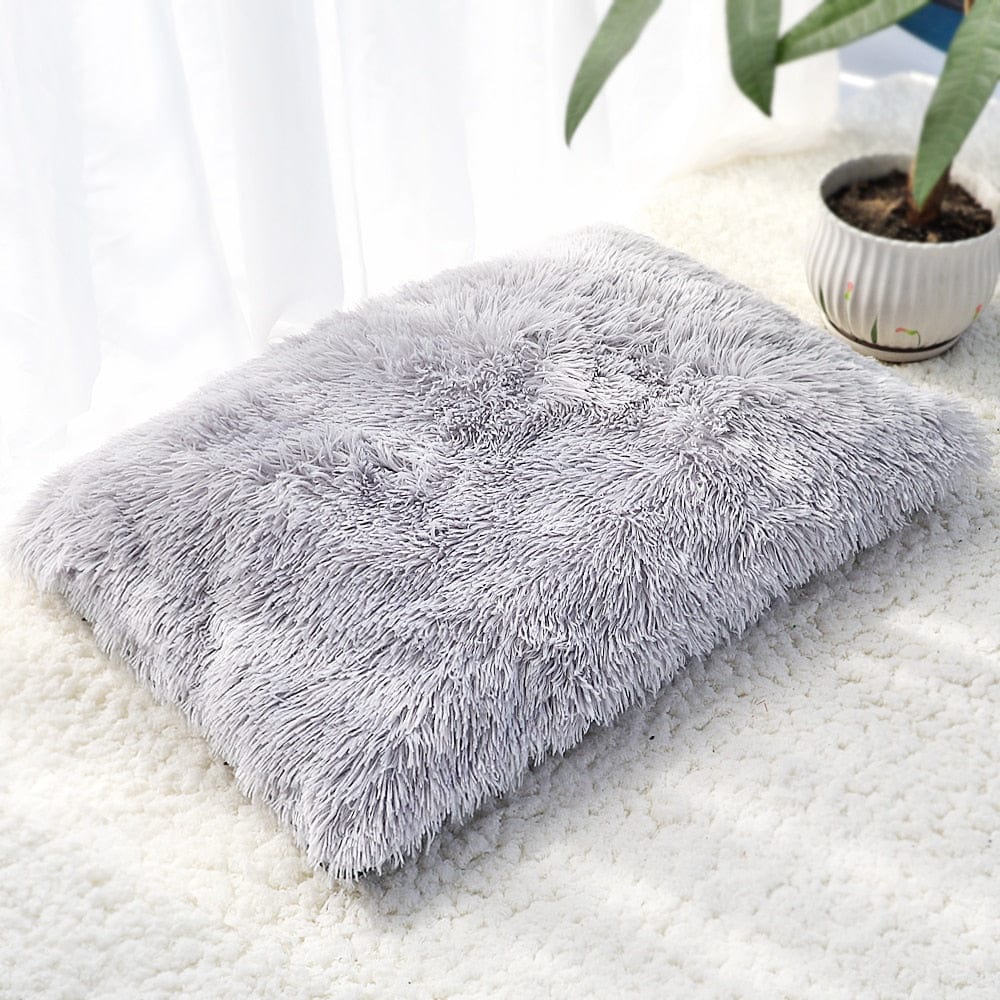 Long Plush Dog Bed Pet Cushion Blanket Soft Fleece Cat Cushion Puppy Chihuahua Sofa Mat Pad For Small Large Dogs - Wowza