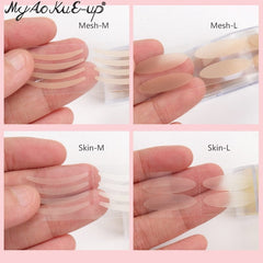 600Pcs/Box Big Eyelid Tape Sticker Double Fold Self Adhesive Eyelid Tape Stickers S/L Makeup Clear Beige Invisible Tool