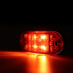 Clearance Lights 20/10PCS 4 LED 12V-24V Side Marker Lights Oval Front Rear Indicator Lamp Truck for Trailer BUS Van Caravan