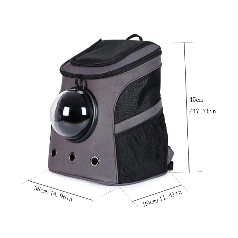 Large Pet Backpack Portable Space Capsule Breathable Window Cat Carrier Dog Bag Pets Products Accessories Portable Travel Bags - Wowza