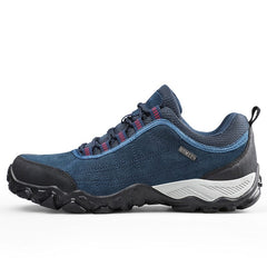 Humtto New Arrival Leather Hiking Shoes Wear-resistant Outdoor Sport Men Shoes Lace-Up Mens Climbing Trekking Hunting Sneakers