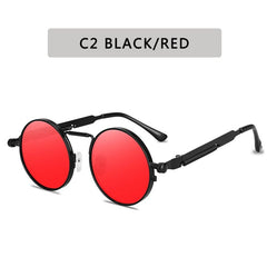 Vintage Punk Style Sunglasses Men Retro Round Metal Frame Women Sun Glasses Fashion Eyewear Gafas sol mujer UV400