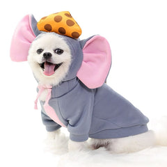 Warm Dog Winter Clothes Cute Fruit Dog Coat Hoodies Fleece Pet Dogs Costume Jacket for French Bulldog Chihuahua Ropa Para Perro