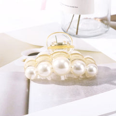 Korean Acrylic Hair Claws Pearl Claw Clips For Woman Large Size Barrette Crab For Girl Shark Clip Fashion Hair Accessories