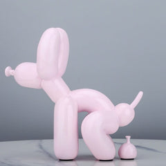 Creative Poop Balloon Dog Statue Home Decoration Modern nordic Cute Animal Resin Art Sculpture Crafts Desktop Decors Ornaments