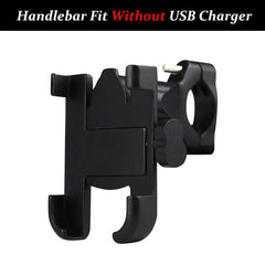 Aluminium Motorcycle Bike Phone Holder Stand With USB Charger Moto Bicycle Handlebar Mirro Mobil Bracket Support Mount