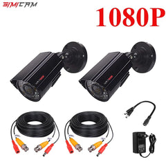SIMICA1080P AHD Security Camera 2PCS2MP/5MP Bullet Kit Outdoor Weatherproof Housing 66ft Super Night Vision IR CCTV video Camera