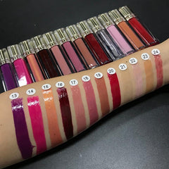 50pcs/lot Private Label Lipgloss Moisturizing Shiny Glitter Glossy Makeup Lip Gloss Custom Liquid Lipstick Bulk