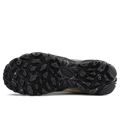 Humtto New Arrival Leather Hiking Shoes Wear-resistant Outdoor Sport Men Shoes Lace-Up Mens Climbing Trekking Hunting Sneakers