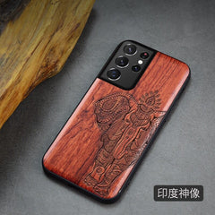 For Samsung Galaxy S21 Ultra Case Boogic Original Wood funda S21 S21+ Wood Cover Phone Case For Samsung S21 Ultra