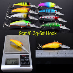 New Minnow Mixed 20pcs/Set Fly Fishing Lure Kit Set Artificial Hard Baits Lifelike Wobbler Carp Fishing Tackle Pesca