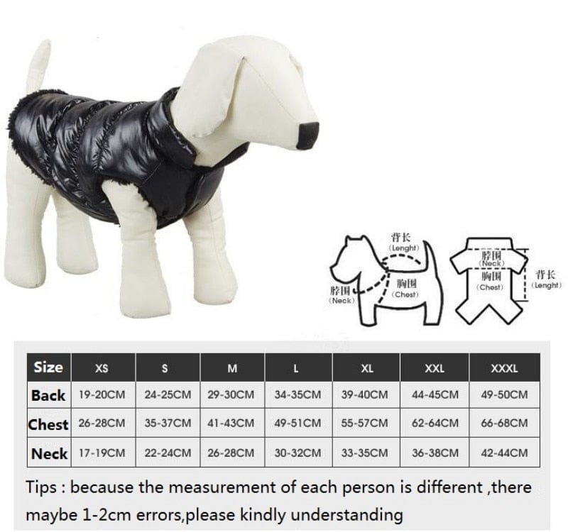Warm Dog Clothes Winter Fleece Inside Bulldog Pet Vest Puppy Outfit Dog Jackets Windproof 8 Color Clothes for Medium Large Dogs - Wowza