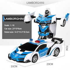 RC Car Transformation Robots Sports Vehicle Model Drift Car Toys Cool Deformation Car Kids Toys Gifts For Boys