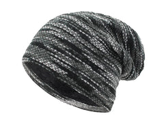Beanie Knitted Hat Women Skullies Winter Hats For Men Bonnet Striped Caps Warm Baggy Soft Female Wool Male Beanie Hat