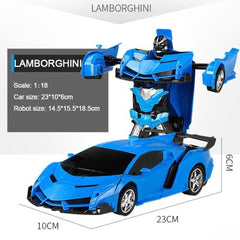 RC Car Transformation Robots Sports Vehicle Model Drift Car Toys Cool Deformation Car Kids Toys Gifts For Boys