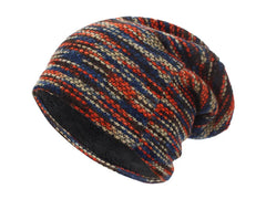 Beanie Knitted Hat Women Skullies Winter Hats For Men Bonnet Striped Caps Warm Baggy Soft Female Wool Male Beanie Hat