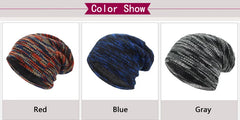 Beanie Knitted Hat Women Skullies Winter Hats For Men Bonnet Striped Caps Warm Baggy Soft Female Wool Male Beanie Hat