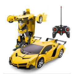 RC Car Transformation Robots Sports Vehicle Model Drift Car Toys Cool Deformation Car Kids Toys Gifts For Boys