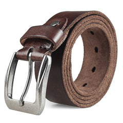 MEDYLA Men Top Layer Leather Casual High Quality Belt Vintage Design Pin Buckle Genuine Leather Belts For Men Original Cowhide