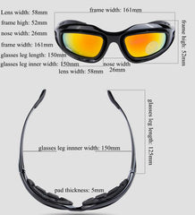 Tactical Polarised Glasses Military Goggles Army Sunglasses with 4 Lens Original Box Men Shooting Hiking Eyewear Gafas