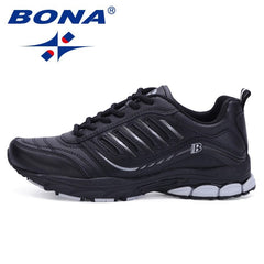 BONA New Most Popular Style Men Running Shoes Outdoor Walking Sneakers Comfortable Athletic Shoes Men For Sport