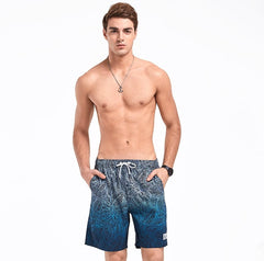 GAILANG Brand Men Beach Shorts Boxer Trunks Boardshorts Men's Swimwear Swimsuits Bermuda Short Bottoms Quick Drying Casual Boxer