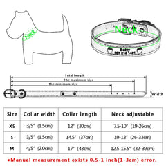Leather Cat Collar Personalized Cat Collar For Puppy Small Dogs Pet Kitten Nameplate Collar Free Engraving Adjustable - Wowza