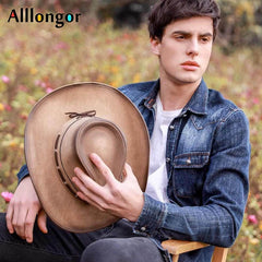 High Quality Western Cowboy Hat Men Women 2023 Faux Leather Cappello Classics Dad chapeau homme Vaquero cowboy Vintage Cap
