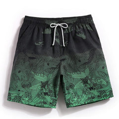 GAILANG Brand Men Beach Shorts Boxer Trunks Boardshorts Men's Swimwear Swimsuits Bermuda Short Bottoms Quick Drying Casual Boxer