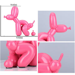 Creative Poop Balloon Dog Statue Home Decoration Modern nordic Cute Animal Resin Art Sculpture Crafts Desktop Decors Ornaments
