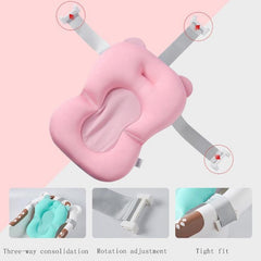 Portable Baby Bathtub Pad Adjustable Bath Tub Shower Cushion Newborn Support Seat Mat Foldable Baby Bath Seat Floating Water Pad