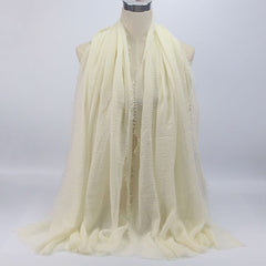 95*190cm women muslim crinkle hijab scarf femme musulman soft cotton headscarf islamic hijab shawls