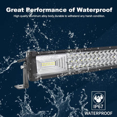 32"Or 42" inch 7D Led Bar Tri-Row Led Light Bar Work Light 4x4 Truck ATV Car Off road Driving Light Bar 12V