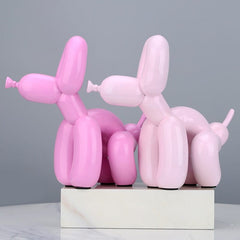 Creative Poop Balloon Dog Statue Home Decoration Modern nordic Cute Animal Resin Art Sculpture Crafts Desktop Decors Ornaments