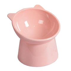 45°Neck Protector Cat Bowl High Foot Dog Bowl Cat Food Water Bowl PP Material Anti-overturning Binaural Pet Feeding Feeder Bowl