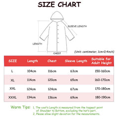 Waterproof Long Raincoat Women Men Rain Coat Hooded For Outdoor Hiking Travel Fishing Climbing Thickened